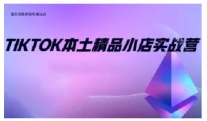 TikTok本土精品小店出海实战营，从入门到高阶，不止0-1!-天韵资源网