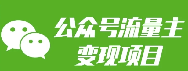 公众号流量主变现项目：每天2小时，普通人每月多挣三五千-天韵资源网