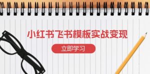 小红书飞书 模板实战变现:小红书快速起号,搭建一个赚钱的飞书模板-天韵资源网