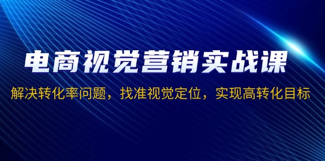 电商视觉营销实战课，解决转化率问题，找准视觉定位，实现高转化目标-天韵资源网