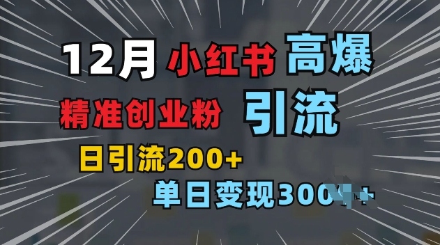 小红书一张图片“引爆”创业粉，单日+200+精准创业粉 可筛选付费意识创业粉【揭秘】-天韵资源网