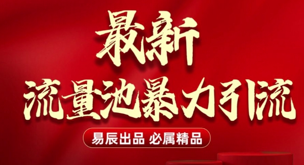 最新“流量池”无门槛暴力引流(全网首发)日引500+-天韵资源网