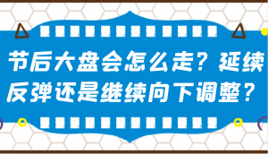 某公众号付费文章：节后大盘会怎么走？延续反弹还是继续向下调整？-天韵资源网