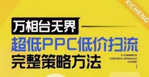 超低PPC低价扫流完整策略方法,最新低价扫流底层逻辑,万相台无界低价扫流实战流程方法-天韵资源网