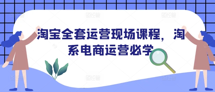 淘宝全套运营现场课程，淘系电商运营必学-天韵资源网