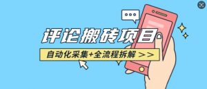 悟空采集评论搬砖_评论搬砖+自动采集【完整攻略】-天韵资源网