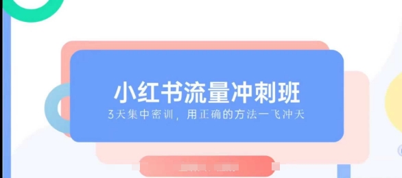 小红书流量冲刺班2025，最懂小红书的女人，快速教你2025年入局小红书-天韵资源网
