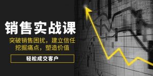 销售实战课，突破销售困扰，建立信任，挖掘痛点，塑造价值，轻松成交客户-天韵资源网