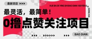 【0撸】最新点赞关注小项目，1毛起赚，1块起提-天韵资源网