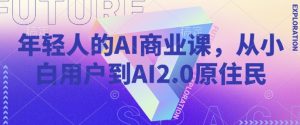 年轻人的AI商业课，从小白用户到AI2.0原住民-天韵资源网