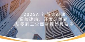 2025AI外贸实战课:涵盖建站、开发、营销, 从零到三全面掌握外贸技能-天韵资源网