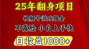 一天收益1000+ 25年开年落地好项目-天韵资源网