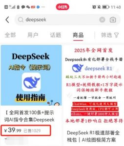 利用热门DeepSeek赚钱项目，多种变现方式小白也能盲赚3W+，就是用这个方法-天韵资源网