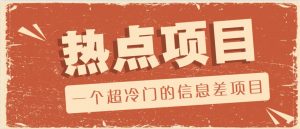 一个超冷门的信息差项目，出售各种协议模板，一个月收益竟高达20000+-天韵资源网