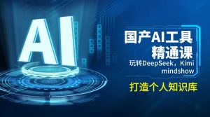 国产AI工具精通课，玩转DeepSeek，Kimi，mindshow，打造个人知识库-天韵资源网