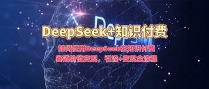 如何使用DeepSeek在知识付费赛道价值变现，引流+变现全流程-天韵资源网