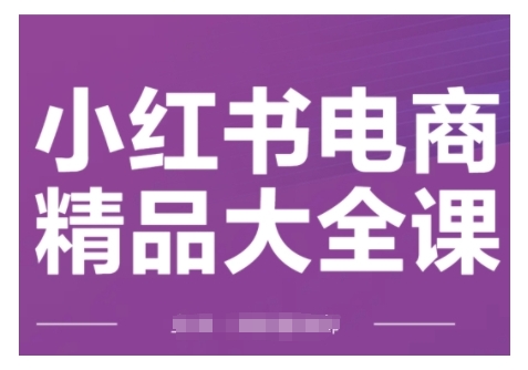 小红书电商精品大全课，快速掌握小红书运营技巧，实现精准引流与爆单目标，轻松玩转小红书电商(更新2月)-天韵资源网