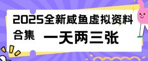 2025全新闲鱼虚拟资料项目合集，成本低，操作简单，一天两三张-天韵资源网