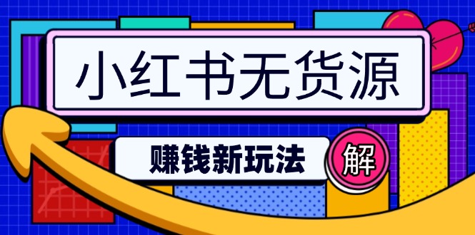 小红书无货源赚钱新玩法：无需涨粉囤货直播，轻松实现日破2w-天韵资源网