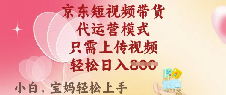 京东短视频带货，2025翻身项目，只需上传视频，单月稳定变现8k+【揭秘】-天韵资源网