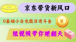 最新京东短视频带货代运营秘籍,轻松躺挣【揭秘】-天韵资源网