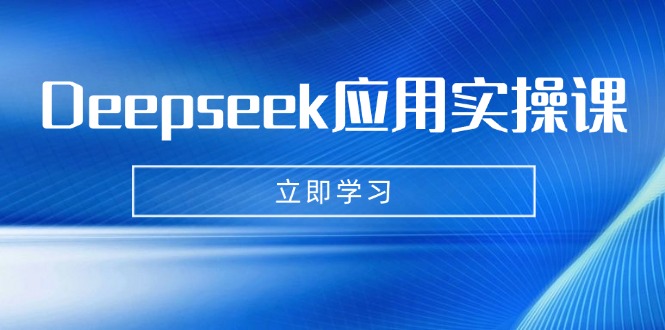 Deepseek应用实操课：AI制作数字妈妈、写真、短视频，辅导作业，PPT制作等-天韵资源网