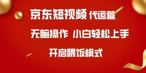 京东短视频代运营，全程喂饭，小白轻松上手【揭秘】-天韵资源网