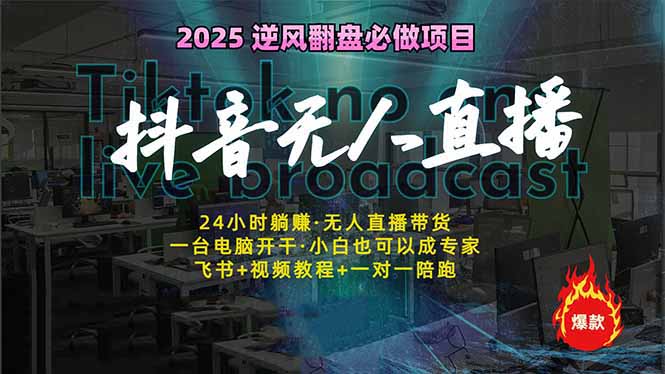 抖音无人直播新风口：轻松实现睡后收入，一人管理多设备，24小时不间断…-天韵资源网