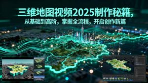 三维地图视频2025制作秘籍，从基础到高阶，掌握全流程，开启创作新篇-天韵资源网