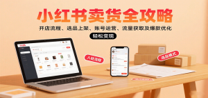 小红书卖货全攻略：开店流程、选品上架、账号运营、流量获取及爆款优化，轻松变现-天韵资源网