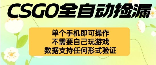 自动挂G捡漏，不用自己挂G不用玩游戏，一个手机即可操作，新手小白轻松月入1W+【揭秘】-天韵资源网