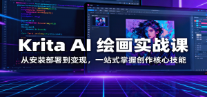 Krita AI 绘画实战课:从安装部署到变现,一站式掌握创作核心技能-天韵资源网