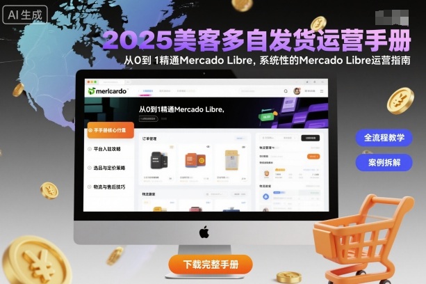 2025美客多自发货运营手册：从0到1精通Mercado Libre，系统性的Mercado Libre运营指南-天韵资源网