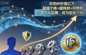 你的IP价值亿万，超级个体=摇钱树+印钞机，打造个人品牌，成为超级个体-天韵资源网