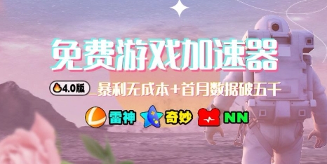 游戏加速器项目4.0_最新打法思路(爱玩游戏也能边玩边被动收益)-天韵资源网