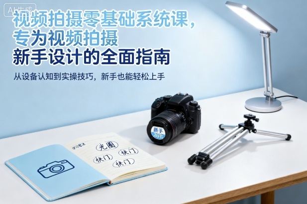视频拍摄零基础系统课，专为视频拍摄新手设计的全面指南-天韵资源网