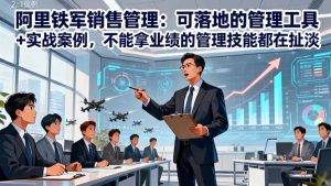 阿里铁军销售管理：可落地的管理工具+实战案例，不能拿业绩的管理都在扯淡-天韵资源网