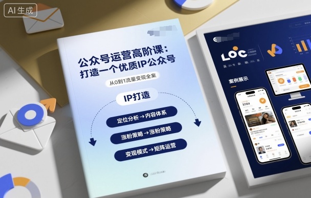 公众号运营高阶课，打造一个优质IP公众号-天韵资源网
