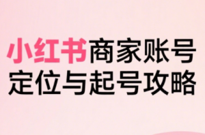 大晴老师·小红书电商全链路实战从定位到爆单(更新9月)-天韵资源网