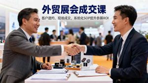 外贸展会成交课，含目标制定、客户邀约、现场成交，系统化SOP提升参展ROI-天韵资源网