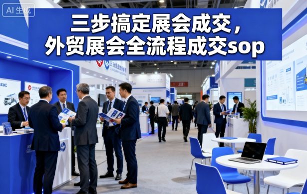 三步搞定展会成交，外贸展会全流程成交sop-天韵资源网