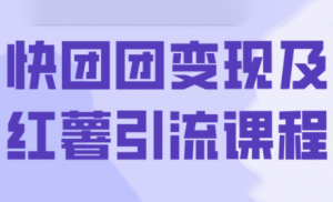 葡萄·快团团变现及红薯引流课程-天韵资源网