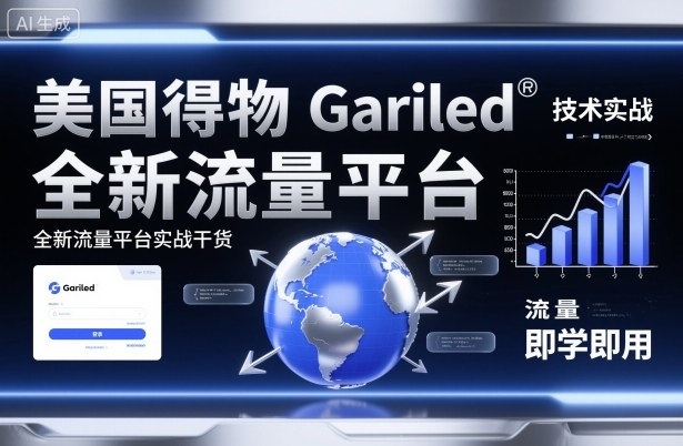美国得物Gariled技术实战，全新流量平台​实战干货，即学即用-天韵资源网