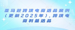 亚马逊跨境电商选品案例(更新2025年10月)，跨境电商利基选品-天韵资源网