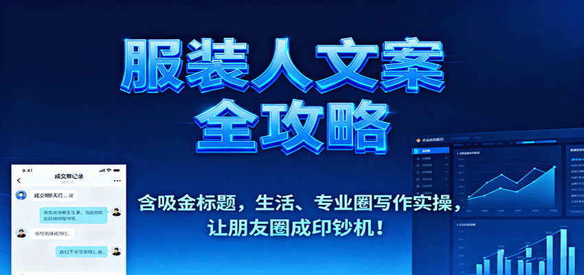 图片[1]-服装人文案全攻略，含吸金标题，生活、专业圈写作实操，让朋友圈成印钞机！-天韵资源网