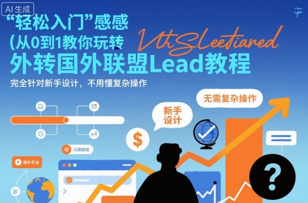 国外联盟賺美刀项目，从0到1教你玩转国外联盟Lead教程，纯新手可操作性100%-天韵资源网