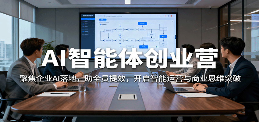 AI智能体创业营：聚焦企业AI落地，助全员提效，开启智能运营与商业思维突破-天韵资源网