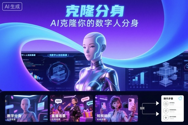 AI数字人认知实操课，克隆你的数字人分身-天韵资源网