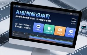 AI影视解说项目,电影解说爆款制作全流程,新手也能快速掌握-天韵资源网