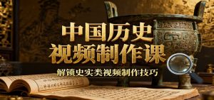 中国历史视频制作课：疆域地图集+参考文案+练习素材，解锁史实类视频制作技巧-天韵资源网